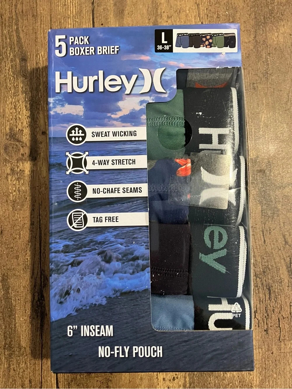 Hurley boxer briefs 5x